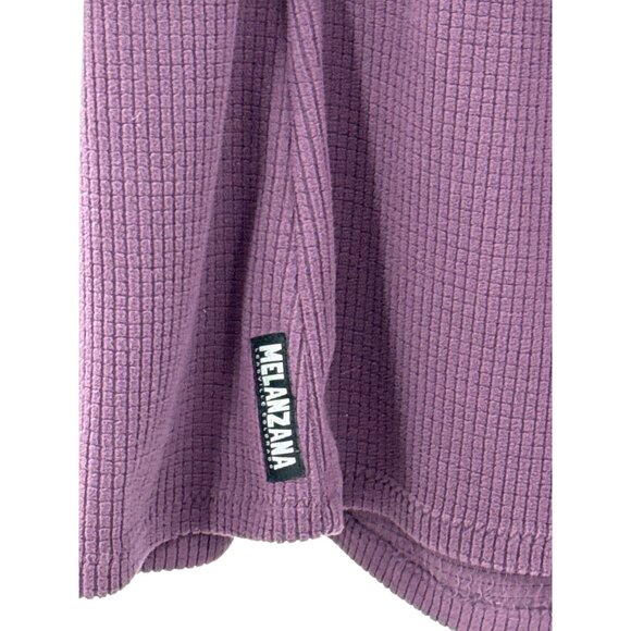 Melanzana Womens L Purple Recycled Polyester Hooded Dress With Kangaroo Pocket - Picture 2 of 5